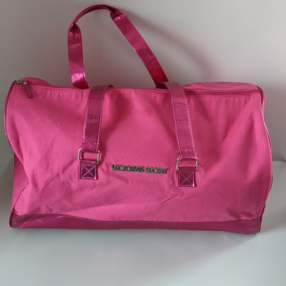 Victoria's Secret Hot Pink Travel Duffel Bag